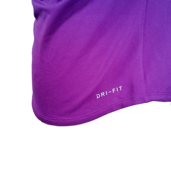 *SOLD* Nike Dri-fit Purple V-Neck Athletic Top Cap - Picture 5 of 8